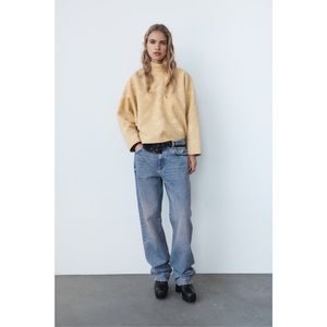 NWT Zara CAPE SLEEVE TOP